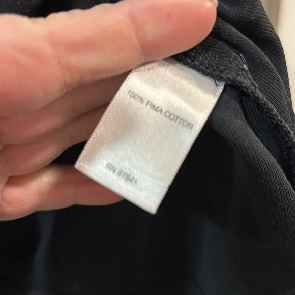 J. Jill 100% Pima Cotton Scoop Neck 3/4 Sleeves Side Inset Tunic Tee size Large - Picture 7 of 11